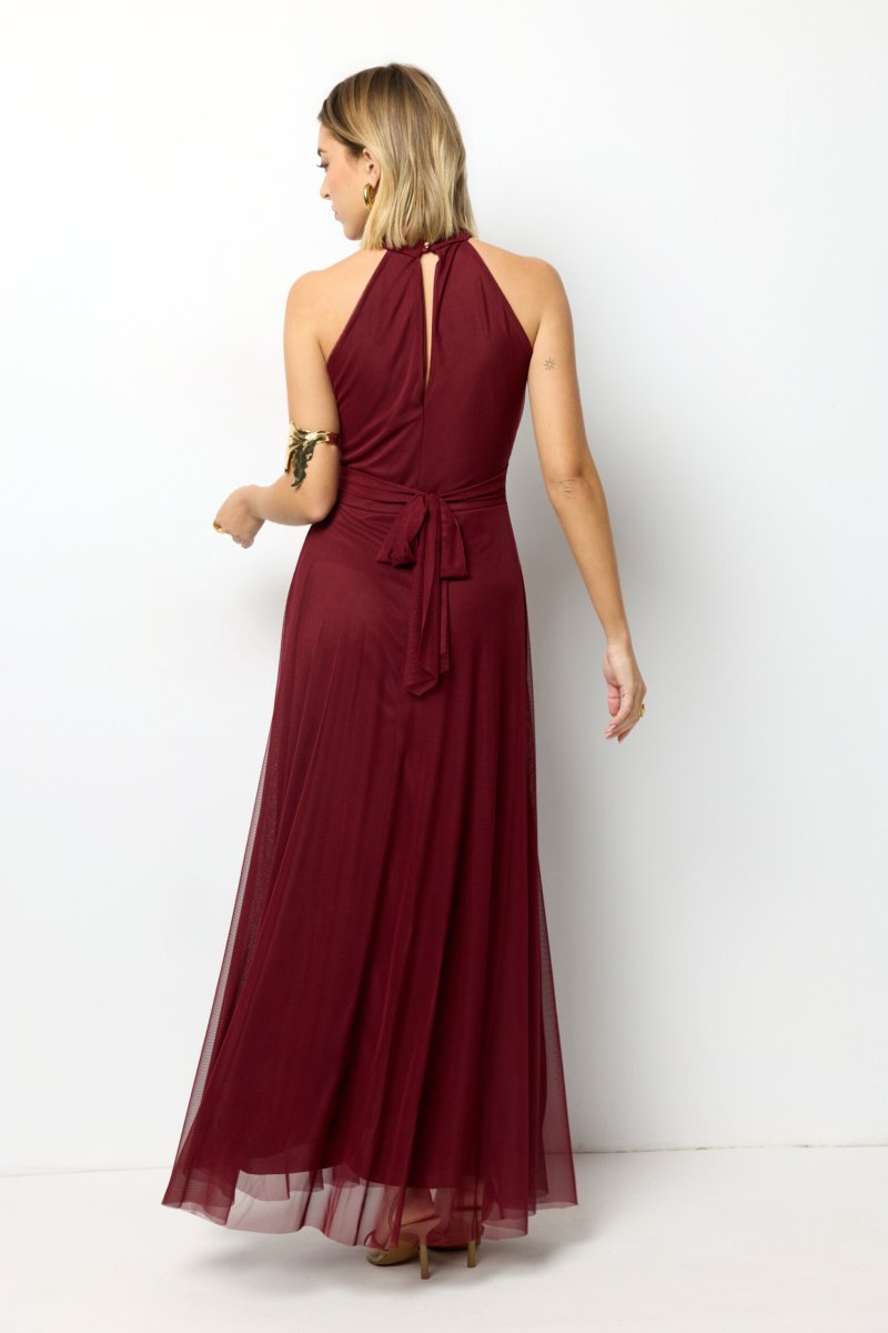 Vestido Tul Halter Largo - Imagen 4