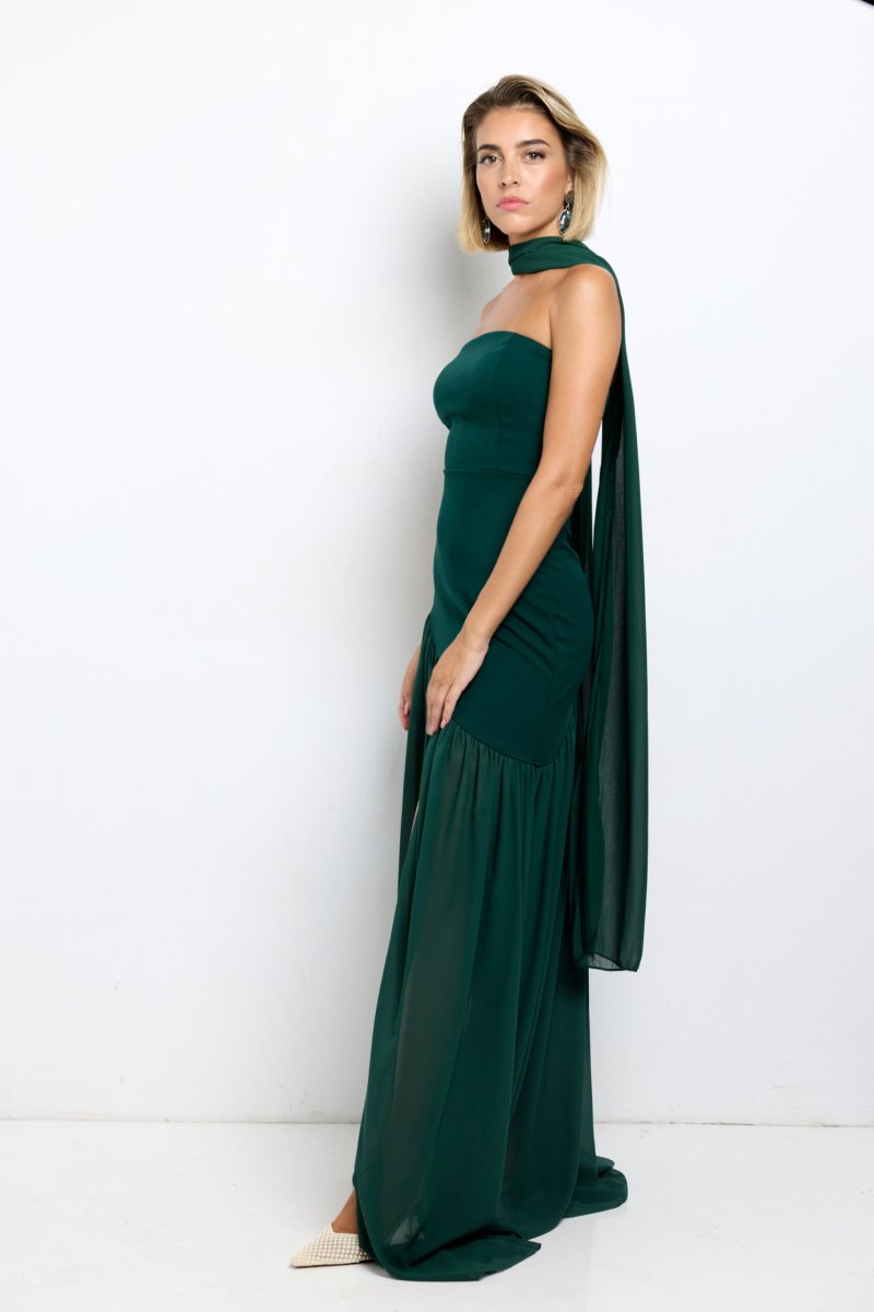 Vestido Sirena Falda Gasa - Imagen 7