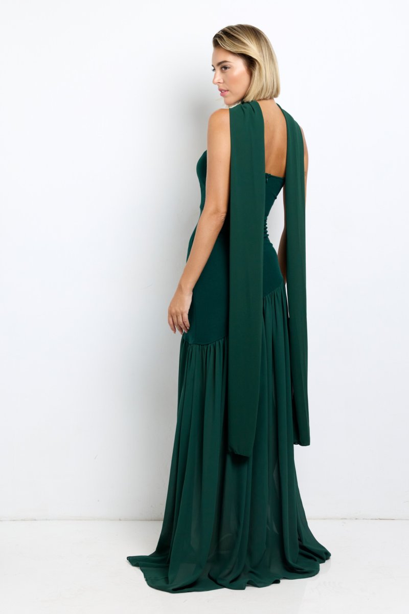 Vestido Sirena Falda Gasa - Imagen 6