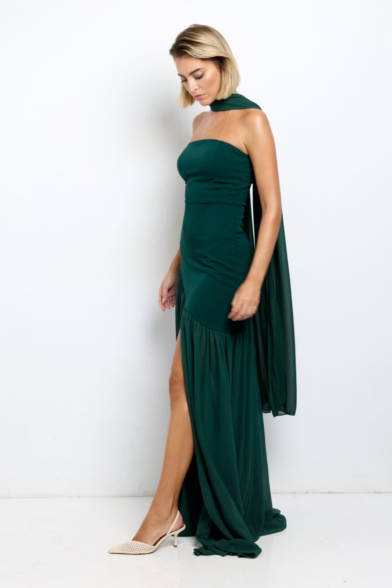 Vestido Sirena Falda Gasa - Imagen 3