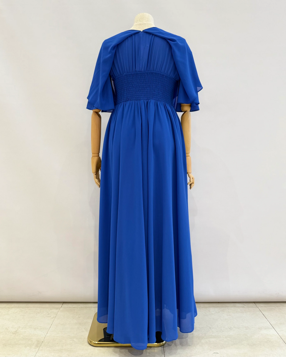 Vestido Capa Broche Flor Curvy - Imagen 8