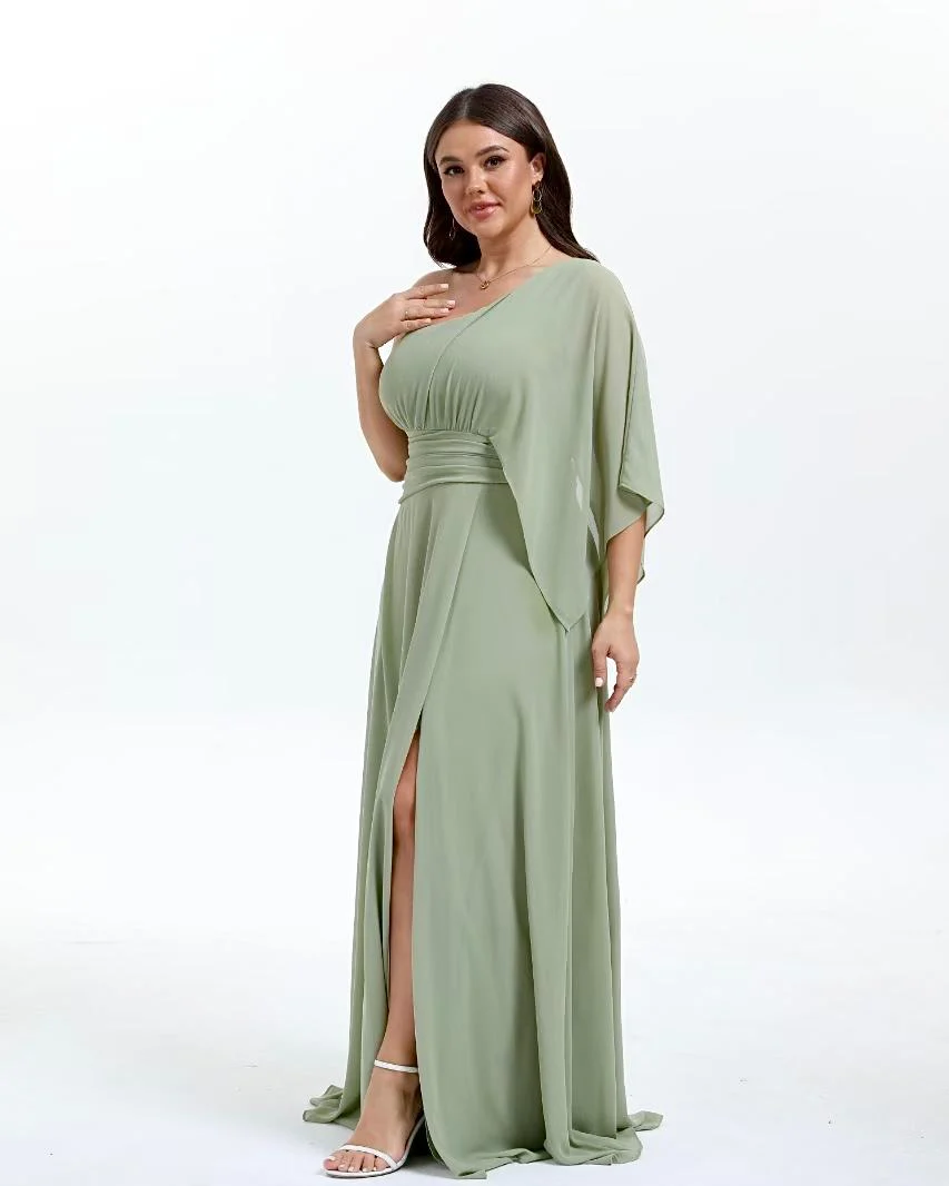 Vestido Asimétrico Largo Curvy - Imagen 6