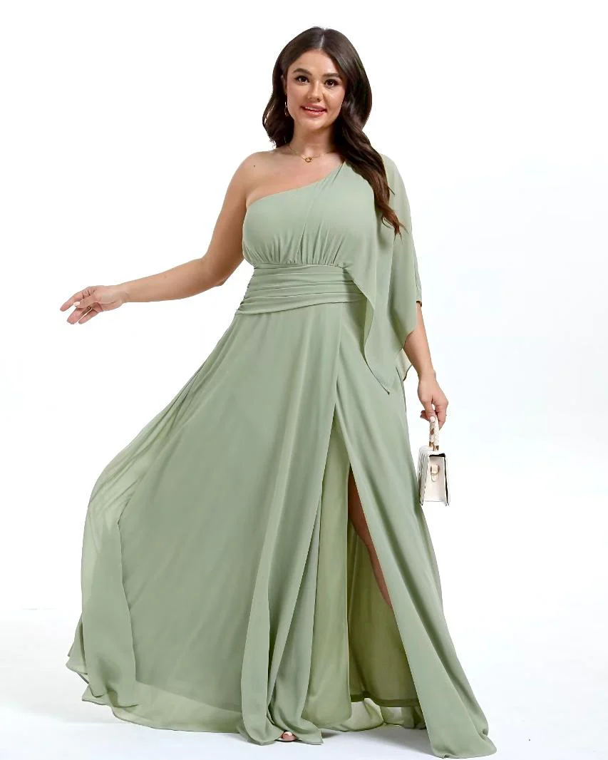 Vestido Asimétrico Largo Curvy - Imagen 2
