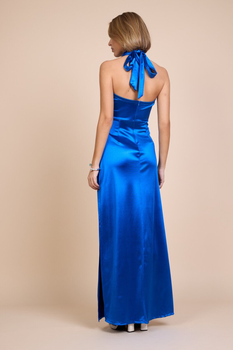 Vestido Seda Halter Cascada - Imagen 9