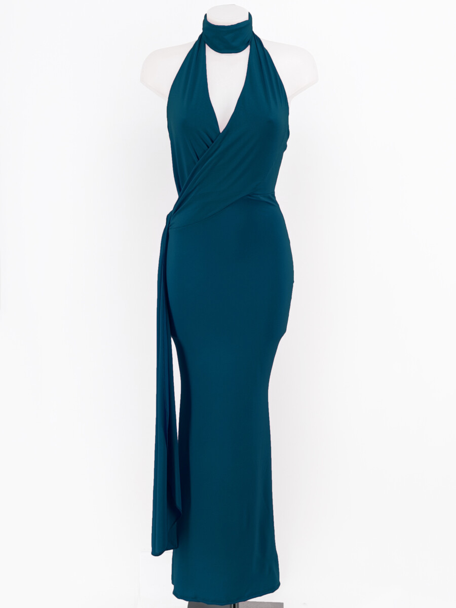 Vestido Escote Cruzado Cuello - Imagen 3
