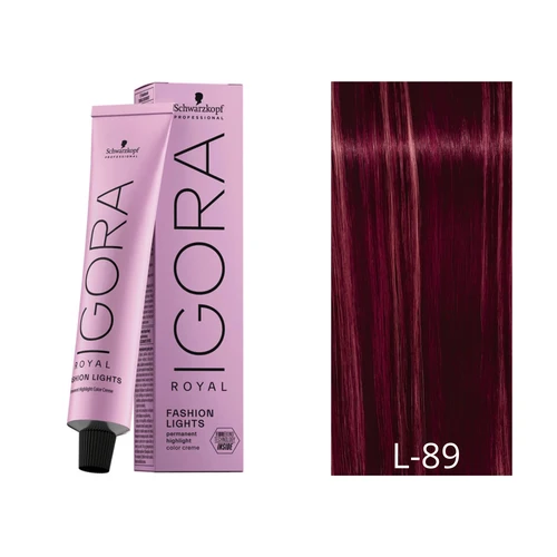 Igora Royal Fashion Lights Tono L-89 Rojo Violeta 60mL