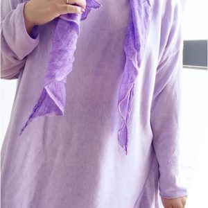 Jersey viscosa mujer con pañuelo talla grande