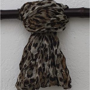 Pashmina animal print kaki