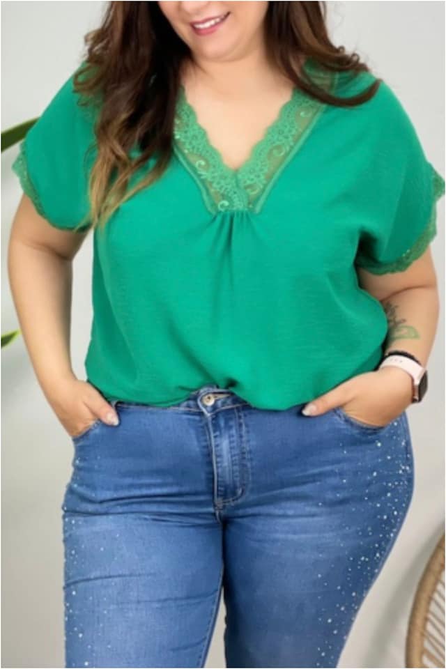 Lencera mujer manga corta Talla Grande - Imagen 4