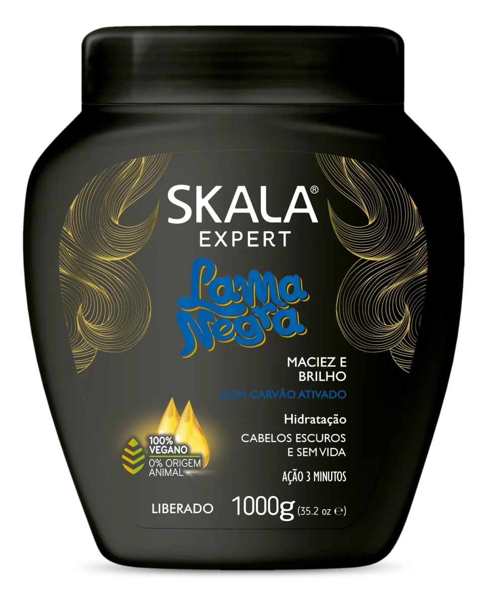 Skala Lama Negra – 1000 g | Brillo y Suavidad para Cabellos Oscuros