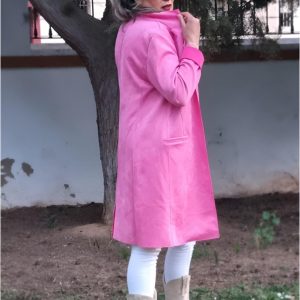 Chaqueta levita mujer rosa