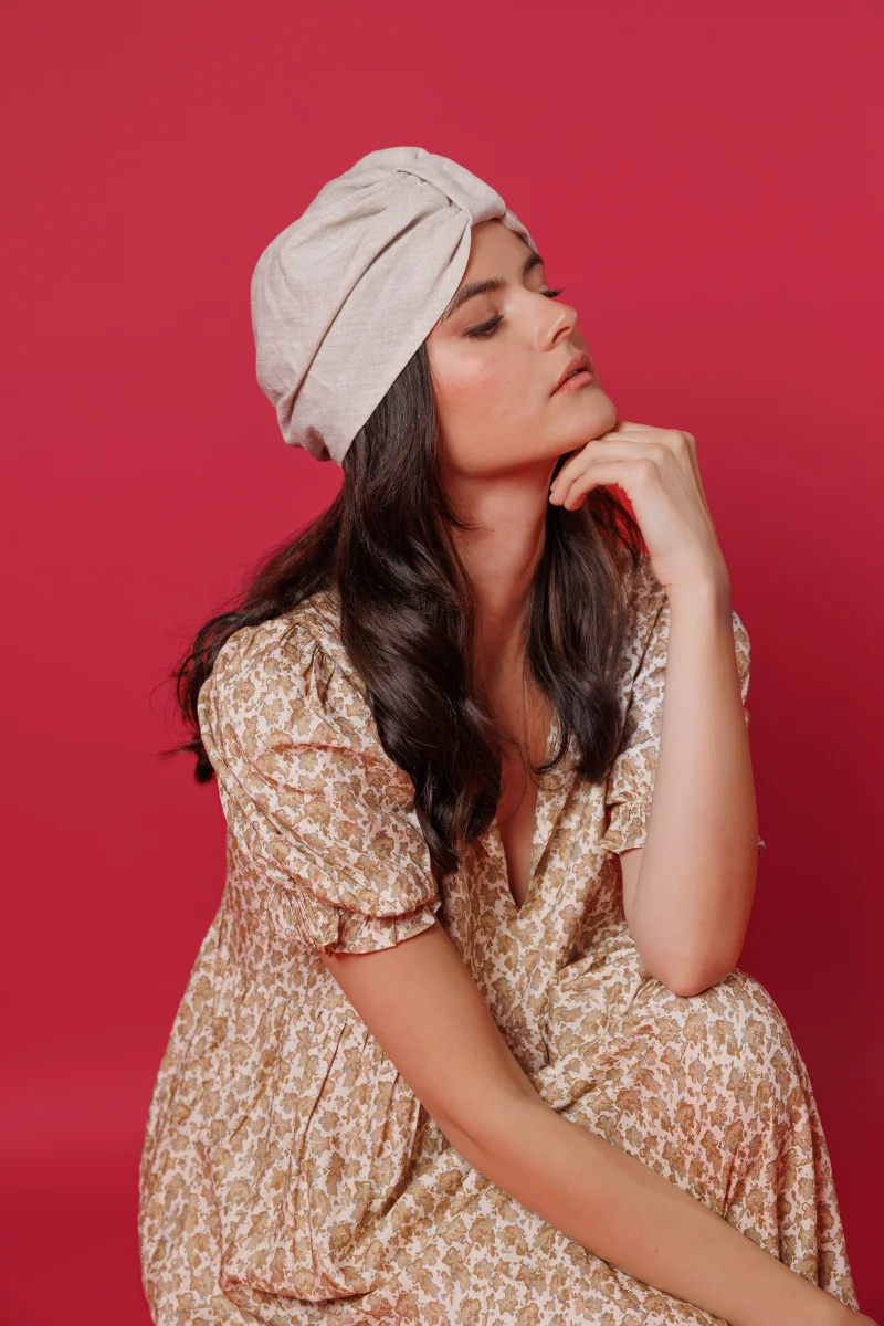 Turbante Sira Beige - Imagen 3