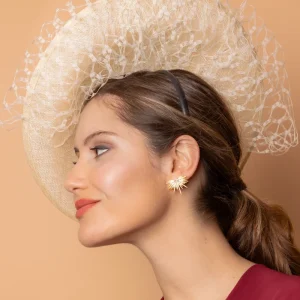 Tocado Manuela beige