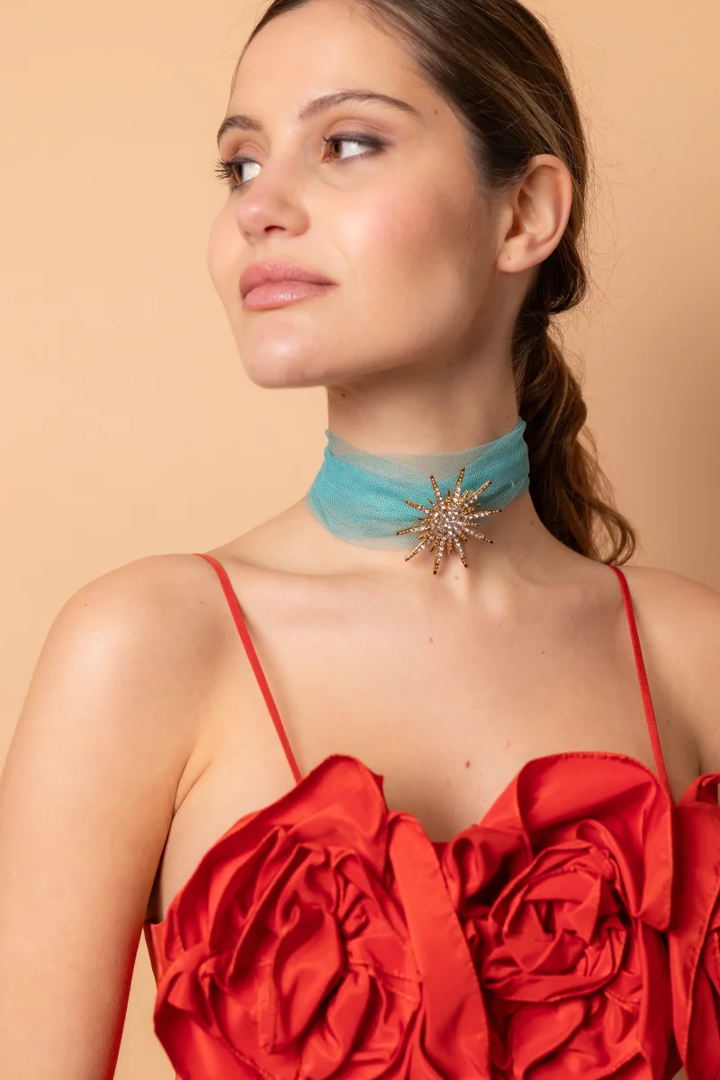 Choker Carlota aguamarina - Imagen 4