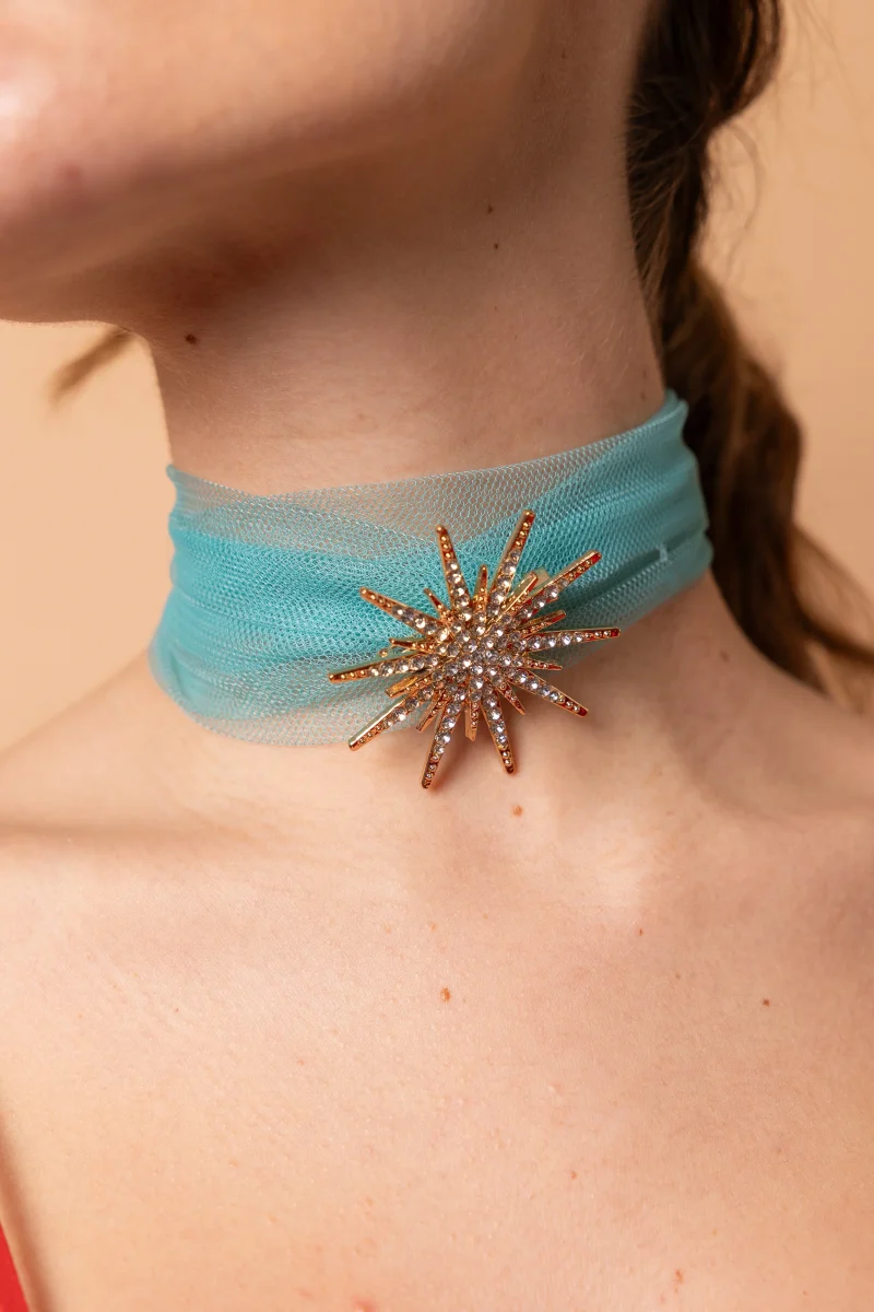 Choker Carlota aguamarina - Imagen 3