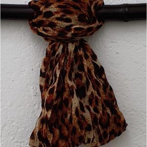 Pashmina animal print marrón