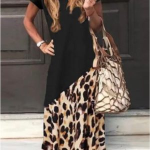 Vestido mujer bohemio animal print