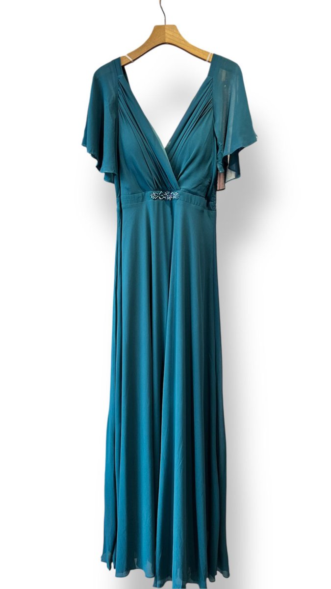 Vestido Manga Corta Aplique Curvy - Imagen 4