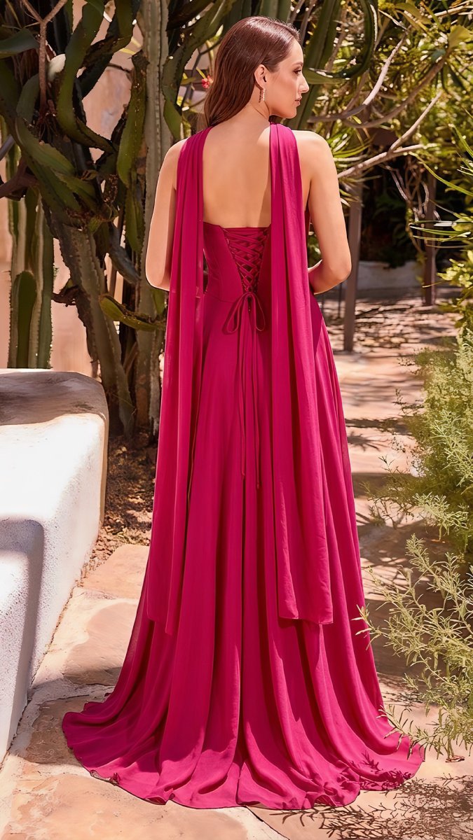 Vestido Corsé Falda Chal - Imagen 7