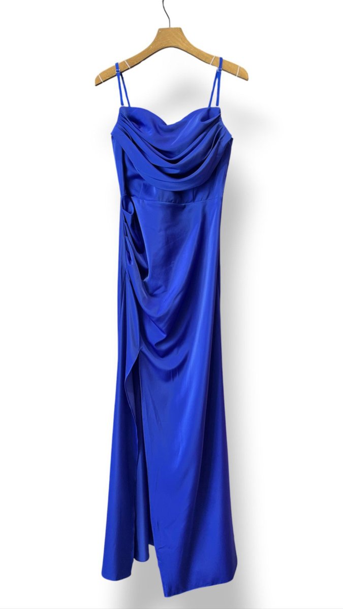 Vestido Seda Sirena Cascada Curvy - Imagen 6