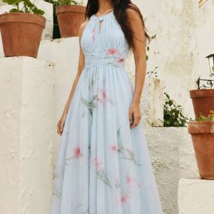 Vestido Halter Florecitas