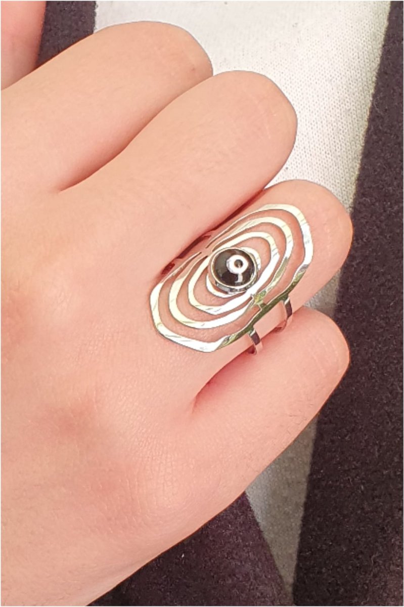 Anillo acero el ojo que todo lo ve - Imagen 3