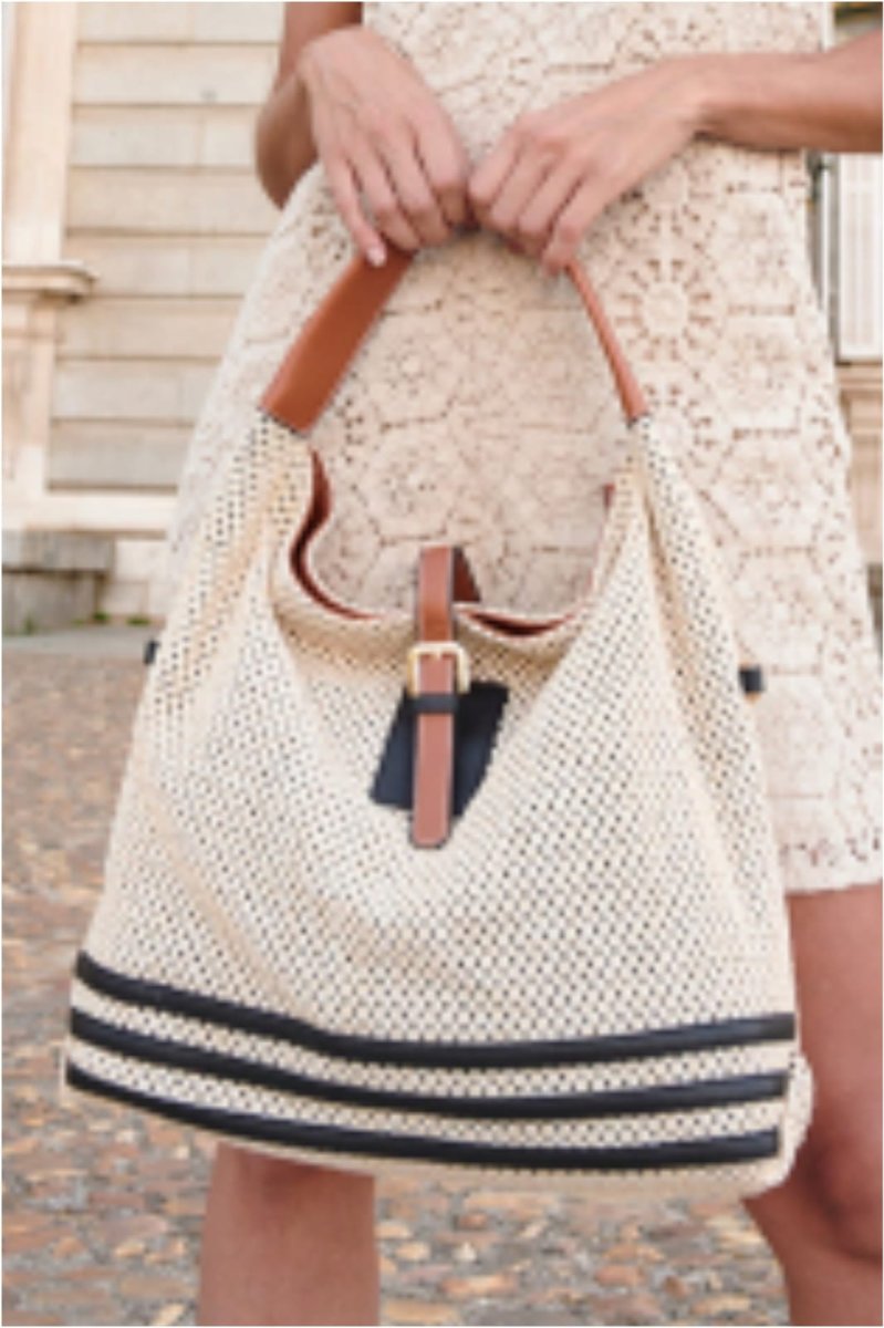 Bolso grande mujer rafia - Imagen 3