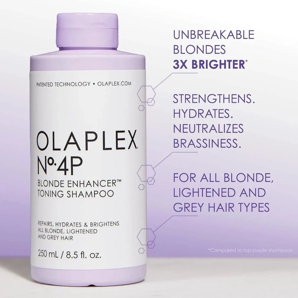 OLAPLEX Nº.4P Blonde Enhancer™ Toning Shampoo - Imagen 4