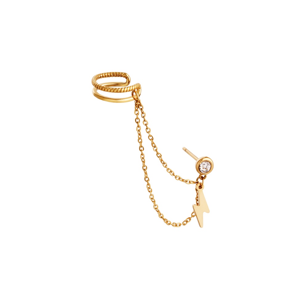 Pendiente Ear Cuff DORIA Dorado - Imagen 2
