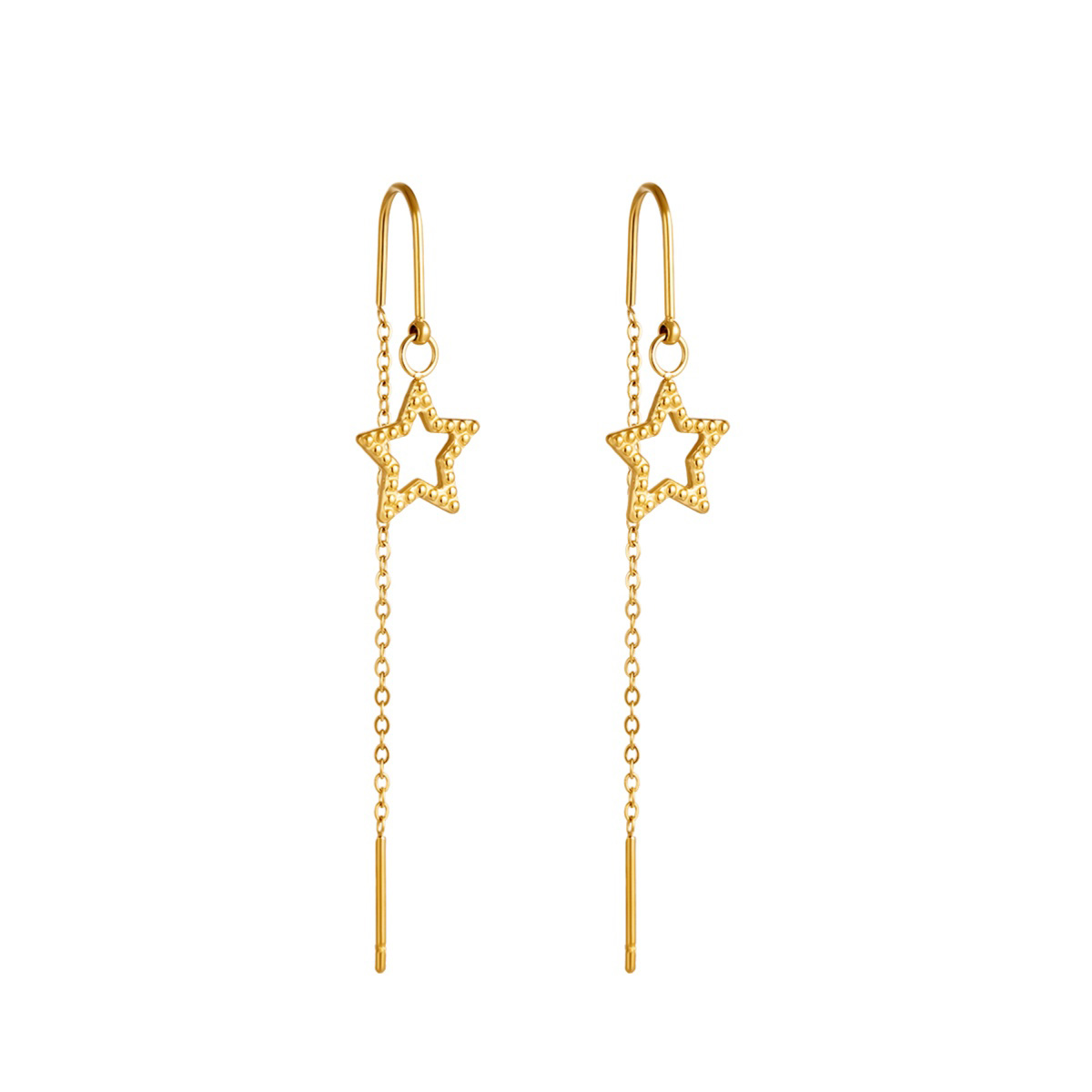 Pendientes ELEA Acero Dorado - Imagen 2