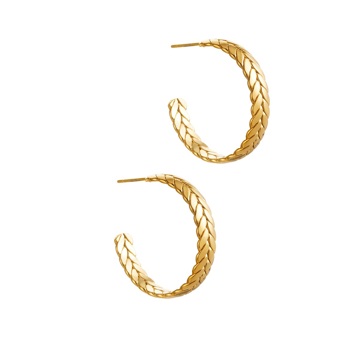 Pendientes ESIN Acero Dorado - Imagen 2