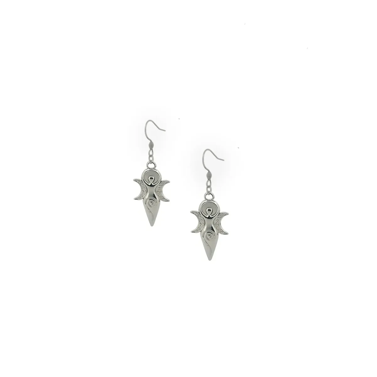 Pendientes LUNA Acero