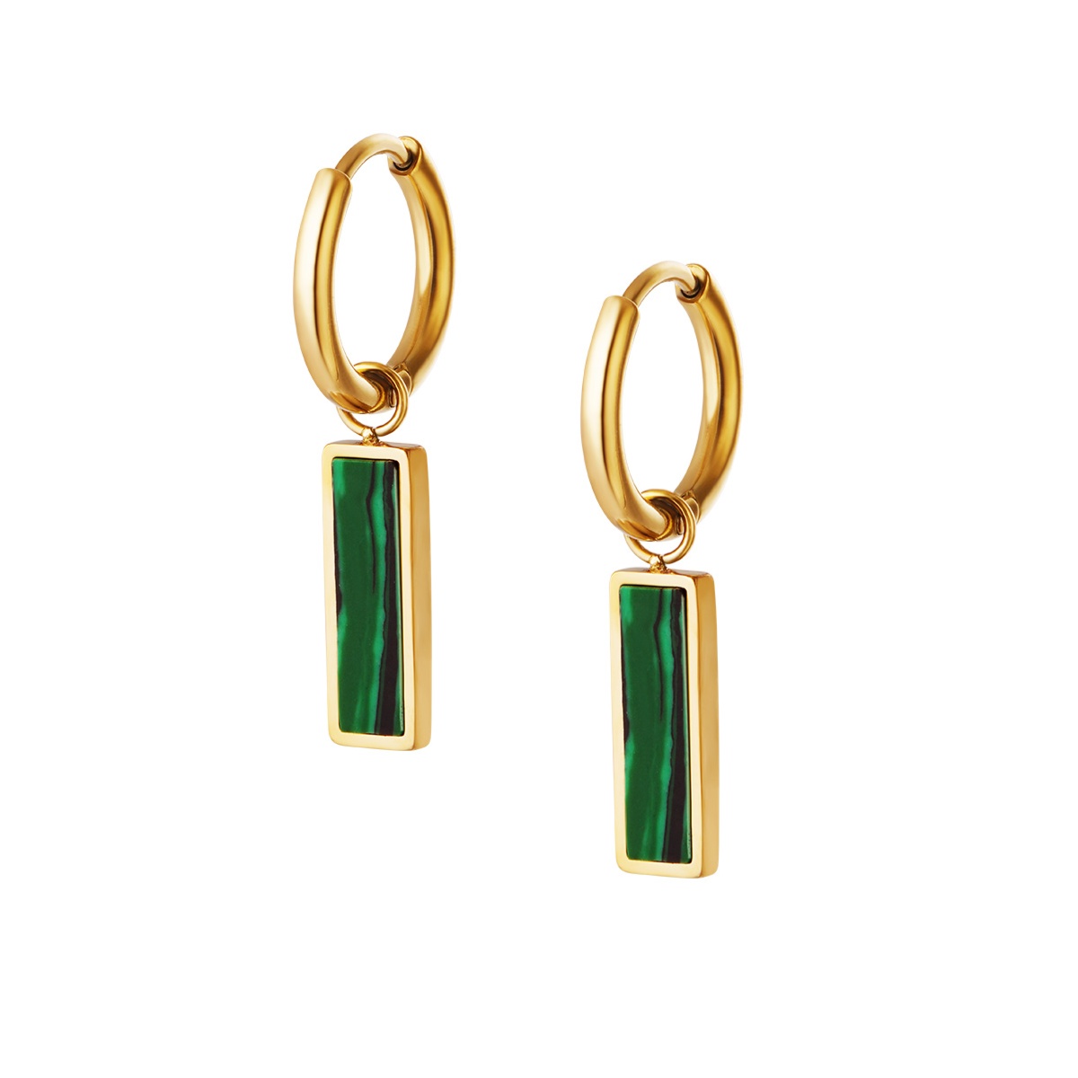 Pendientes MARA Acero Dorado