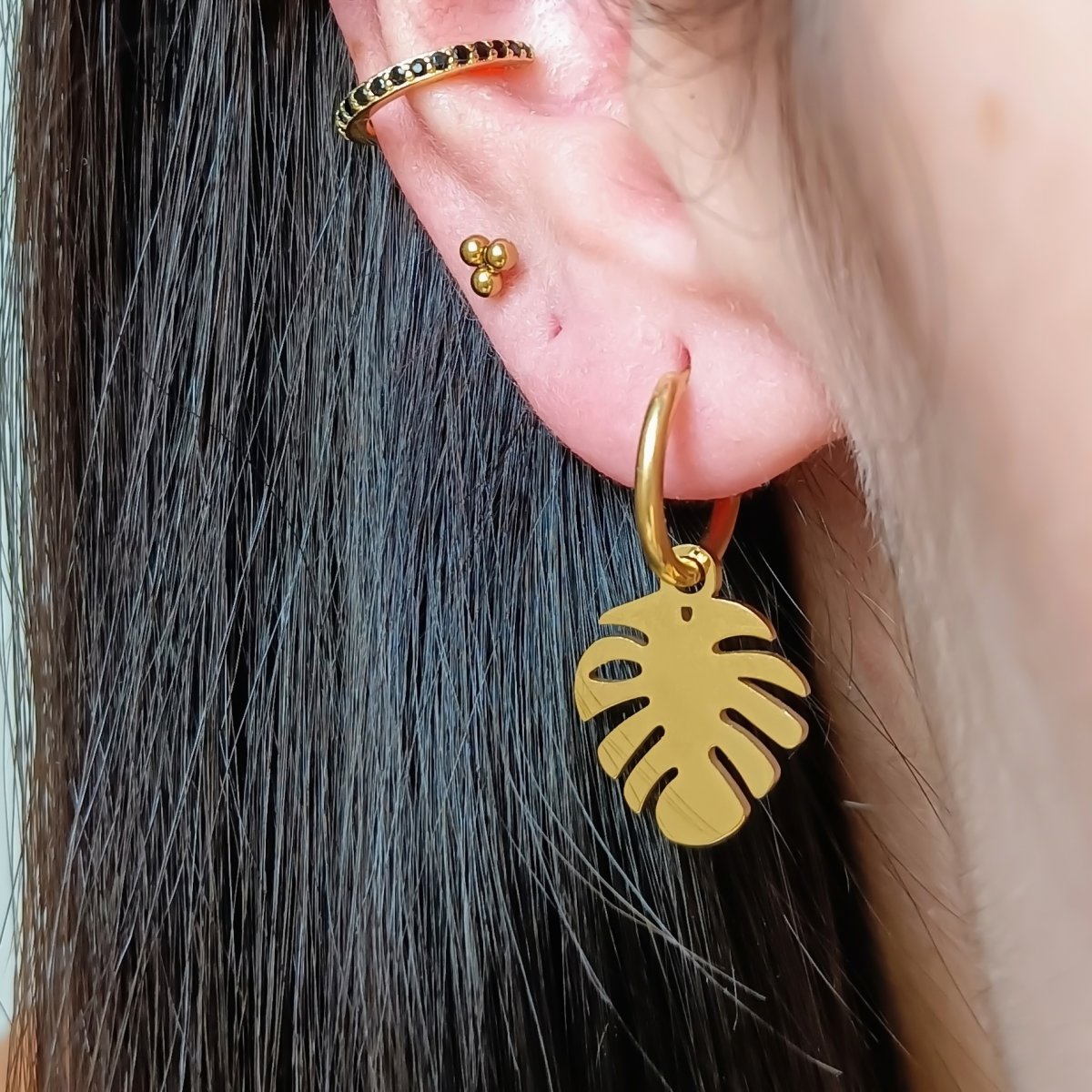 Pendientes MILIANI Acero Dorado - Imagen 3