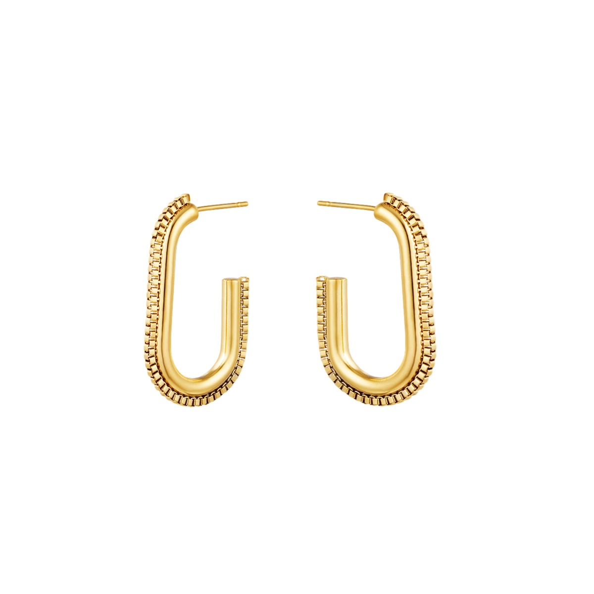 Pendientes ODALIS Acero Dorado