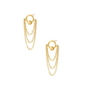 Pendientes SARILE Acero Dorado