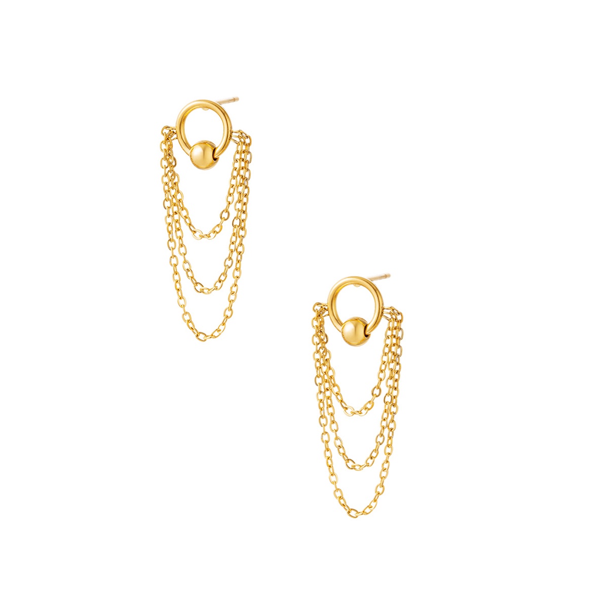 Pendientes SARILE Acero Dorado