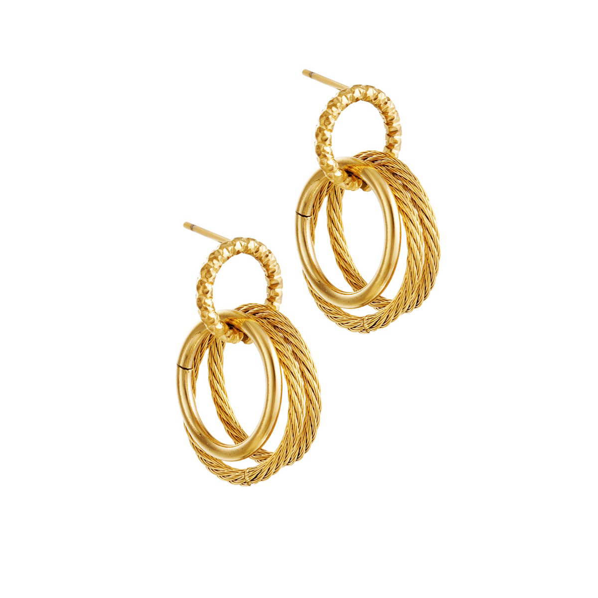 Pendientes SIRIN Acero Dorado