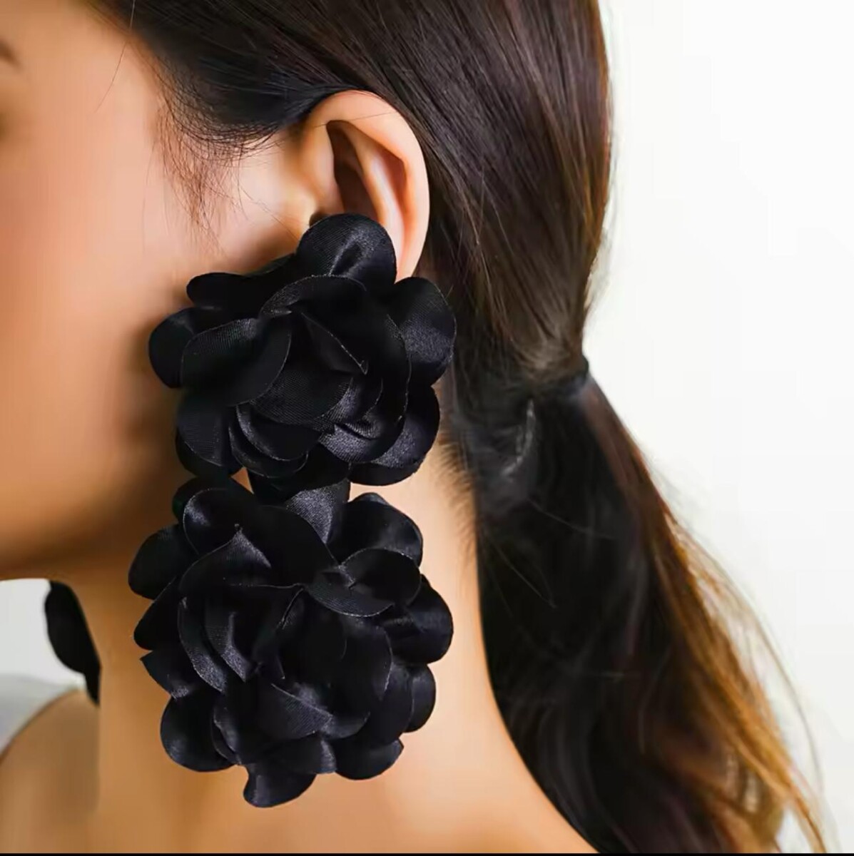 Pendientes Flores Tela - Imagen 4