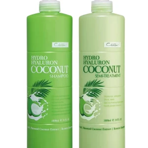 Kit Chihtsai Hydro Hyaluron Coconut – Shampoo + Semi Treatment (1000 ml c/u)  Rutina profesional de hidratación profunda para cabello seco, deshidratado y con frizz
