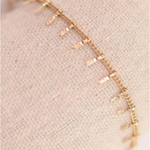 Pulsera mujer acero dorado espiga
