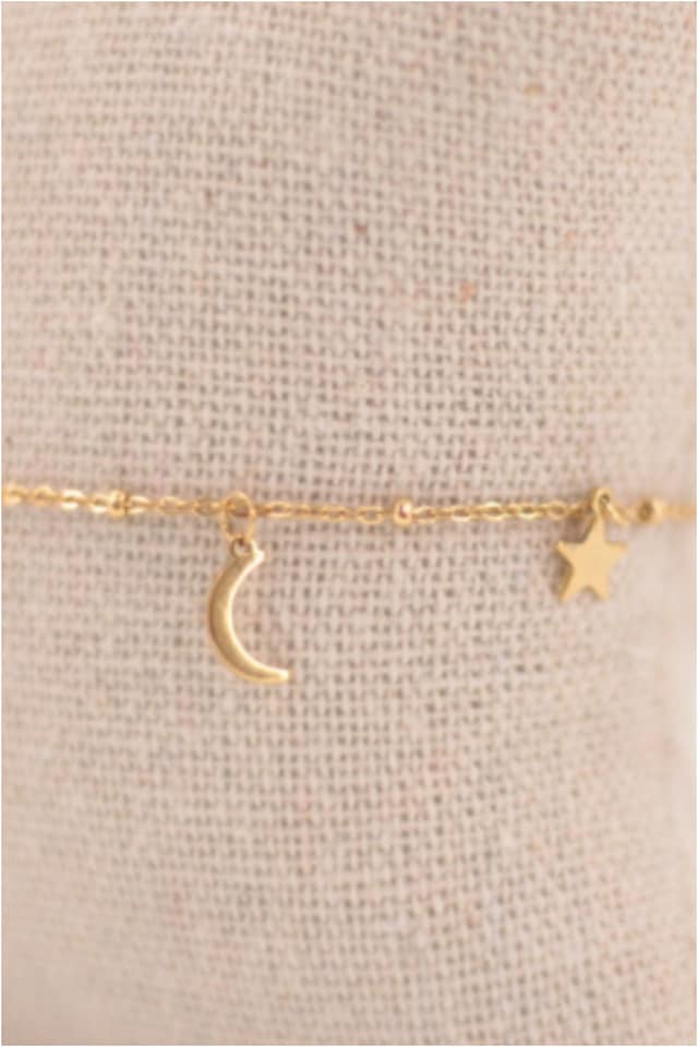 Pulsera mujer acero dorado Universo - Imagen 3