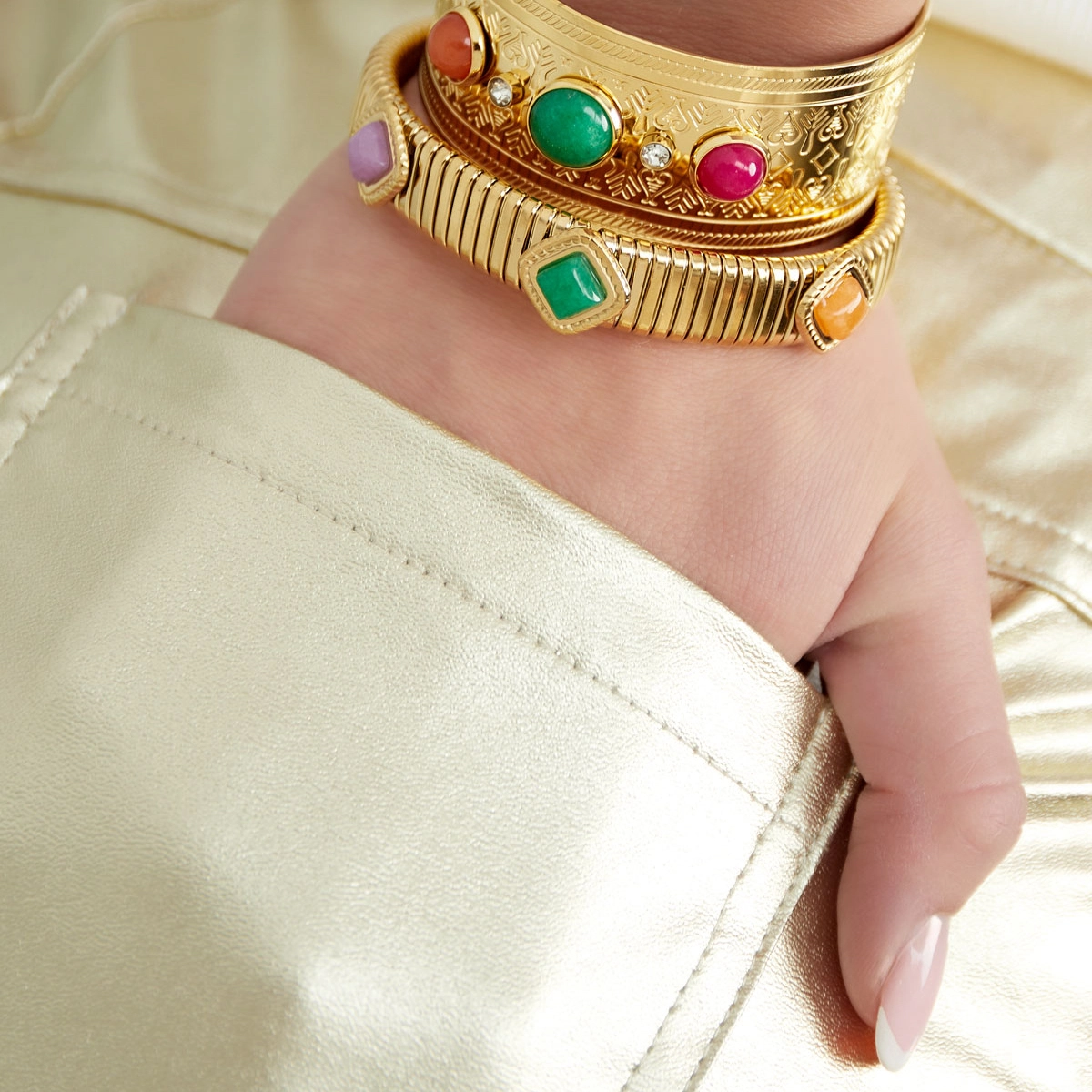 Pulsera DANA Acero Dorado - Imagen 3
