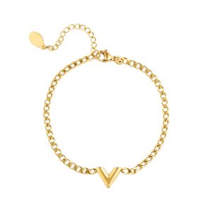 Pulsera LOU acero dorado