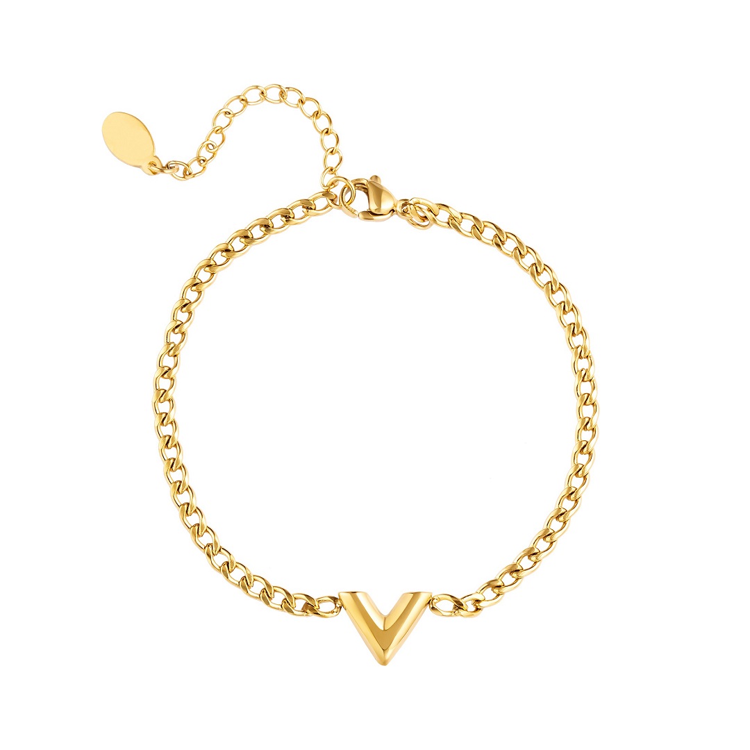 Pulsera LOU acero dorado