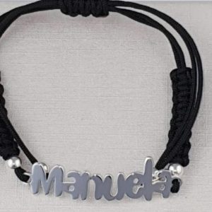 Pulsera Plata de ley nombre PERSONALIZADO