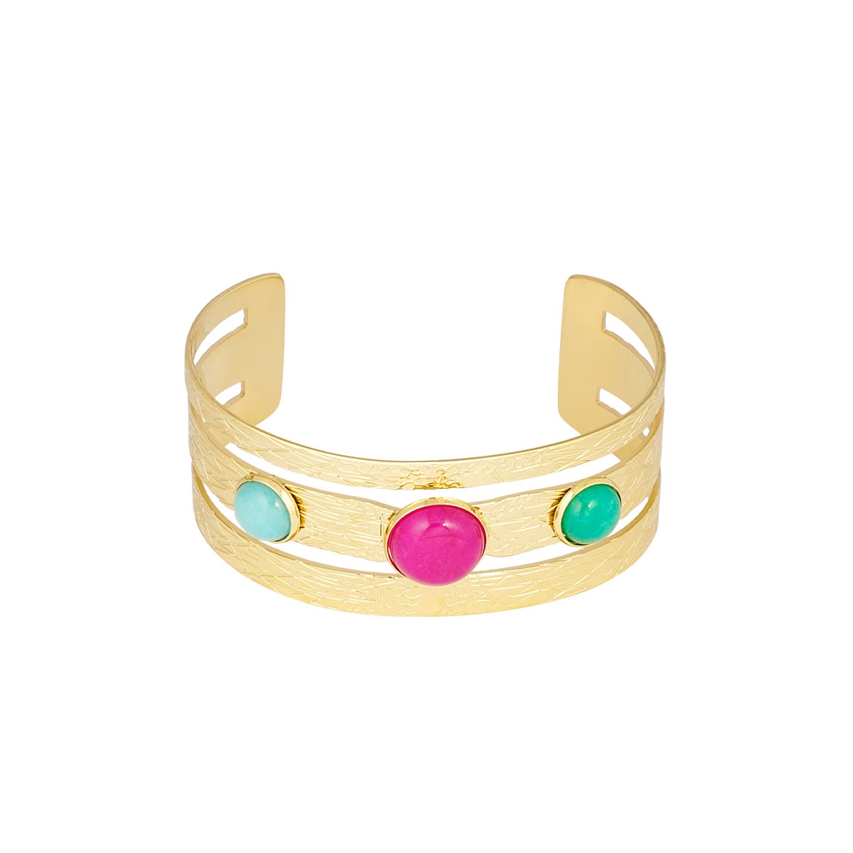 Pulsera LEDA Acero Dorado - Imagen 2