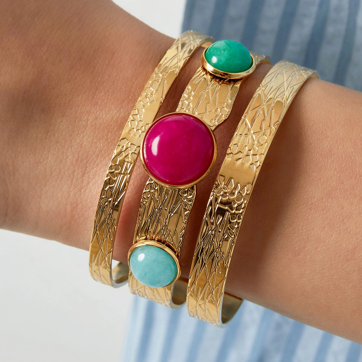 Pulsera LEDA Acero Dorado - Imagen 3