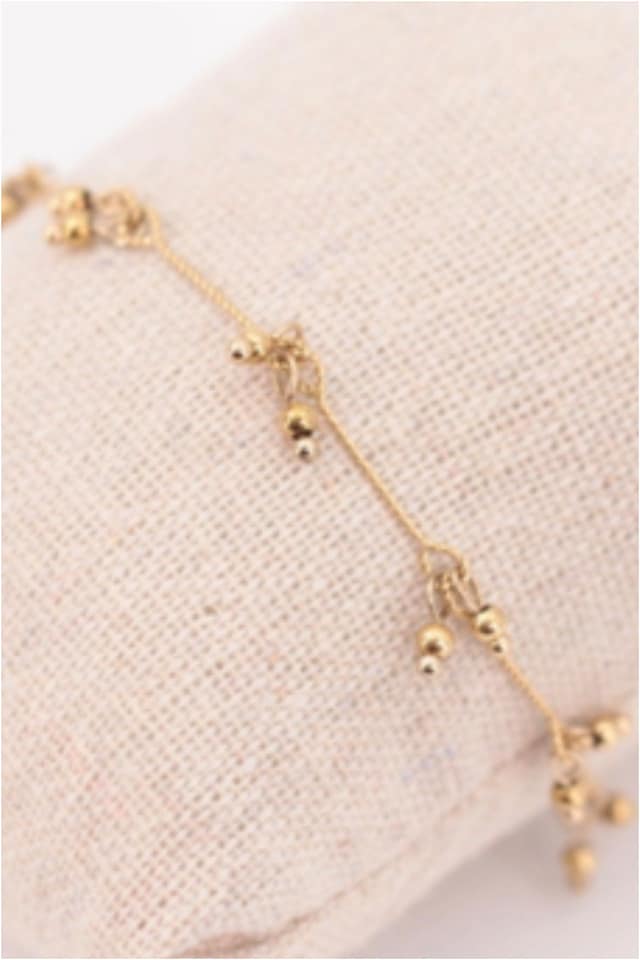 TOBILLERA MUJER ACERO DORADO RACIMOS - Imagen 3