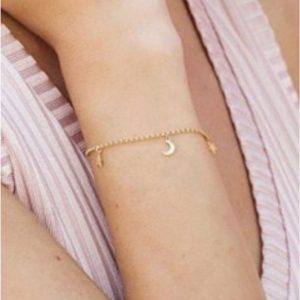 Pulsera mujer acero dorado Universo